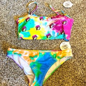 Buc-ees tie-dye swimsuit